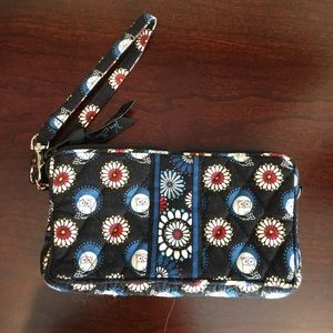 Vera Bradley owl pattern wristlet/ clutch like new